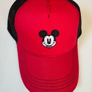 Disney Red and Black Mickey Mouse Hat